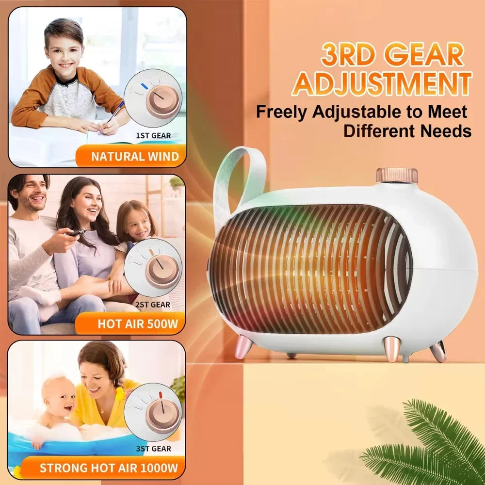 Portable Electric Heater for Home Use Specially Designed for Winter Bedroom Heating Built in Overheat Protection Instant Heating
